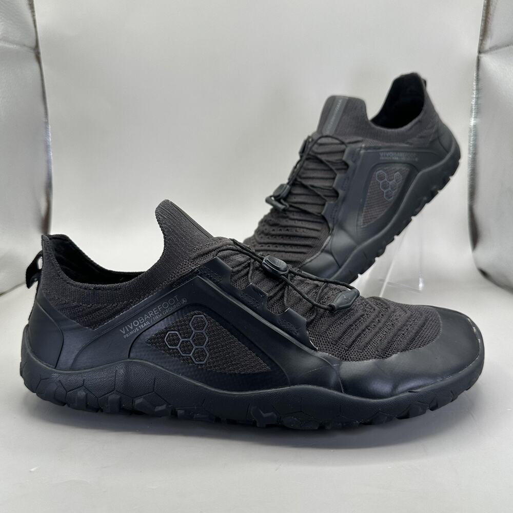 VivoBarefoot Primus Trail FG Shoes US 9/42 EU Black Minimalist Trail Sneakers